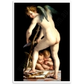 Fine Art Poster - Cupid Making His Bow - Parmigianino